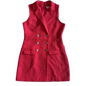 Jason Wu Red Double-Breasted Mini Dress